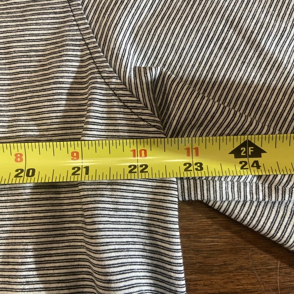 Fairway & Greene Polo Shirt Mens XLarge Black & White Stripes Lightweight - Picture 9 of 11